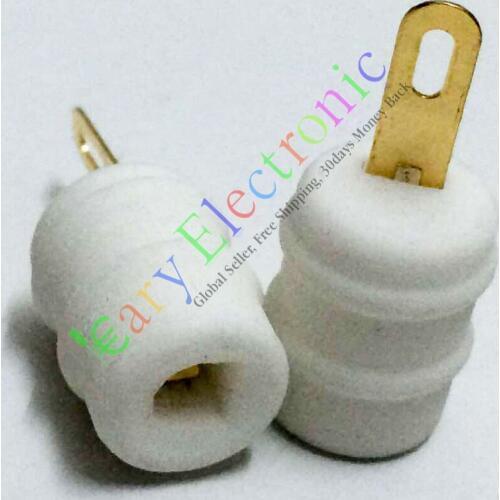 Wholesale and retail 20pc GOLD Ceramic Tube Anode Cap for FU29 FU32 829 829B 823 Audio Valve Amp DIY free shipping