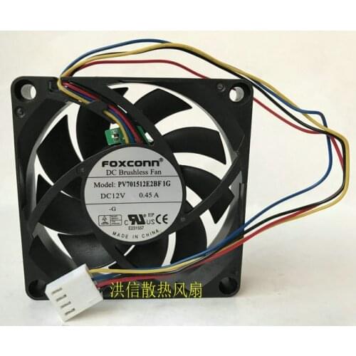 Original Foxconn 7015 pv701512e2bf 1g DC12V 0.45a CPU cooling fan