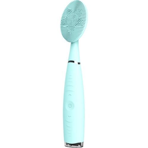 Rechargeable Handheld Electric Silicone Cleansing Device Electric Washing Brush Household Portable Cleansing Massager