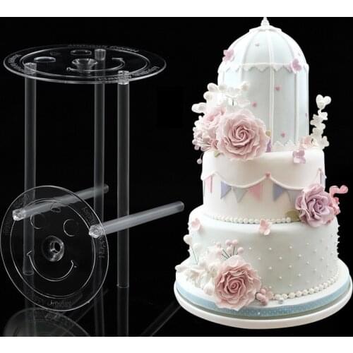 4/6/8/10/12inch Multi-layer Cake Support Frame Practical Cake Stands Round Dessert Support Spacer Piling Bracket DIY Cake Tool