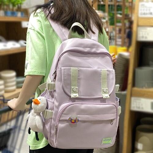 Harajuku Kawaii Backpack Women Fashion Waterproof Female Backpack Ladies Laptop Bag Cute Girl College Student Travel School Bags