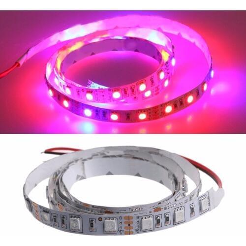 1m/2m/3m/4m/5m LED Grow Lights DC12V Growing LED Strip Tape 5050 IP20 Plant Growth Light Lamp for Greenhouse Hydroponic plant