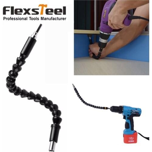 30CM Flexible Shaft Drill Bit Holder Magnetic Screwdriver Extension Bar Multi Angle Wide Range Hex Shank Soft Extender