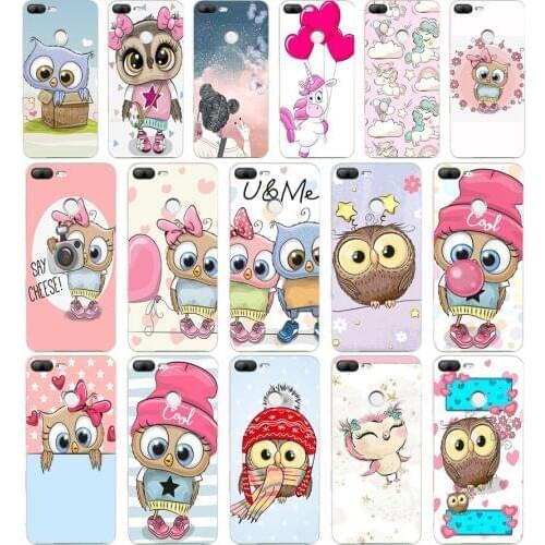 322FG Cute cartoon owl gift Soft Silicone Tpu Cover phone Case for huawei Honor 9 10 20 Lite Pro