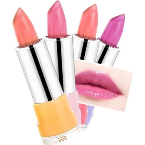 4 Colors Temperature Change Jelly Lip Balm Natural Moisturizing Nutritious Lip Gloss Moisture Labial Balm Lips Care Makeup Tools