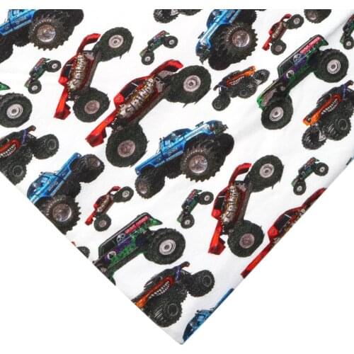 50*145cm Cartoon Car Polyester Cotton Fabric for Tissue Sewing Quilting Fabrics Needlework Material DIY Handmade,c19575