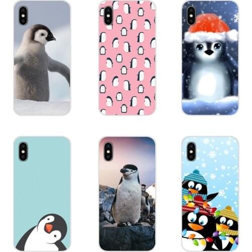 For Huawei Mate Honor 4C 5C 5X 6X 7 7A 7C 8 9 10 8C 8X 20 Lite Pro Cute Penguin Accessories Phone Shell Covers
