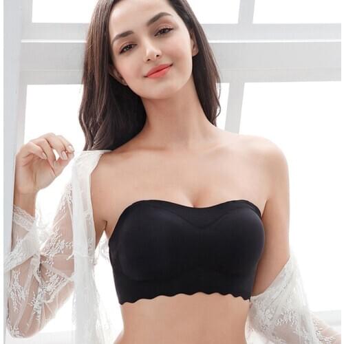 Feitong Women Ice Silk Chest Wrap Bra Womens Strapless Tube Top Air Bra Crop Top Short Tops Braes Posture Bra Soutien Gorge