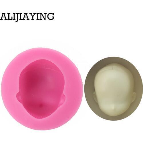 M0922 3D Baby Face Shape Silicone Mold Chocolate Polymer Clay Craft Molds Handmade Craft Sugarcraft Mould Baking Tools