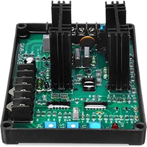 Gavr-20A Av Universal Brushless Automatic Voltage Regulator Module Avr Generator 220/400Vac Frequency Protection Emi Suppression