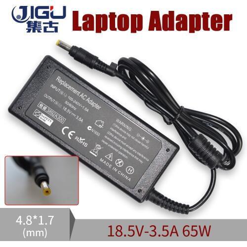 JIGU 18.5V 3.5A Replacement For HP G5052EA G5055EA G5056EA 550 417220-001 431298-001 Laptop AC Charger Power Adapter 4.8x1.7mm