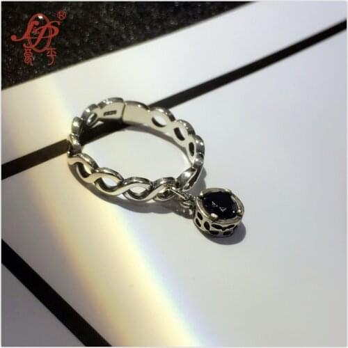 L&P 100% 925 Sterling Silver Mix Macth Rings For Women Hot Sale silver Ring Fashion Punk Style Brand Fine
