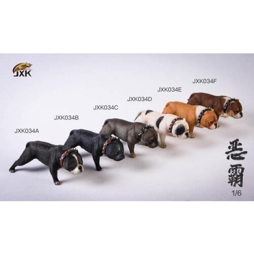 1/6 Scale FJXK034 Resin PVC Miniature Animal Model Bully Dog Model Toy For 12" Action Figure Toy Accessories Decorations