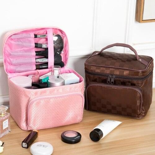 Multifunction Travel Clear Makeup Bag Fashion Diamond Cosmetic Bag Toiletries Organizer Waterproof Females Storage Make Up Cases