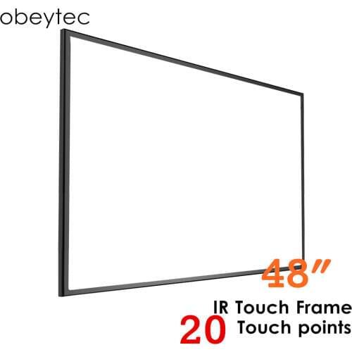 OBF48WH00D 48 inch multi touchscreen overlay, USB port, 10/20 points, plug and play, support android/linux/Mac/windows