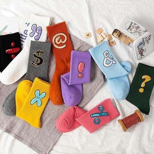 Women Socks New Fashion Breathable Popular Cute Interesting Retro Couple Socks Street Style Comfortable Soft Breathable Cotton