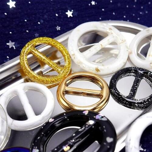 2021 New DIY Craft Casting Tool Belt Button Epoxy Resin Mold Napkin Buckle Silicone Mould