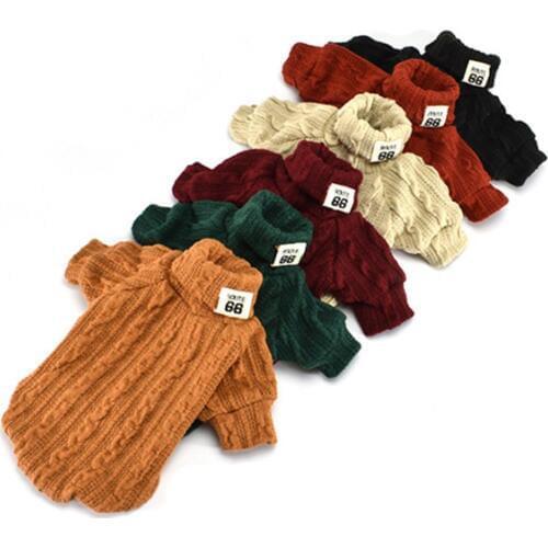 Dog Clothes For Medium Small Dogs Cat Clothing For Pet Dog Coat Sweater Dogs Jacket Chihuahua Wool T-Shirt Cat Vest Costume