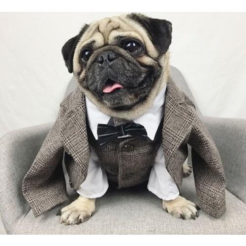 Dog Clothes Wedding Pet Dog Suit Formal Pets Dogs Clothing For Dogs Costume Pets Supplies Pet Apparel Puppy Outfit Bulldog Pug