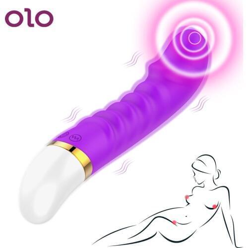 OLO 12 Speed Dildo Vibrator Female Masturbator G-spot Vagina Clit Massager Adult Products Sex Toys for Woman