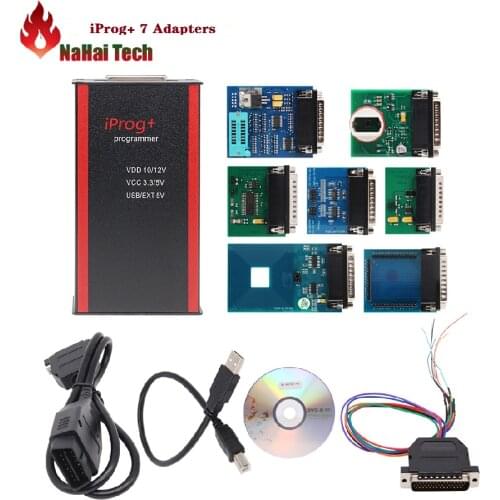 Iprog+ Pro programmer with Adapters V85 Support IMMO + Mileage Correction + Airbag Reset Replace Carprog/Digiprog/Tango Iprog