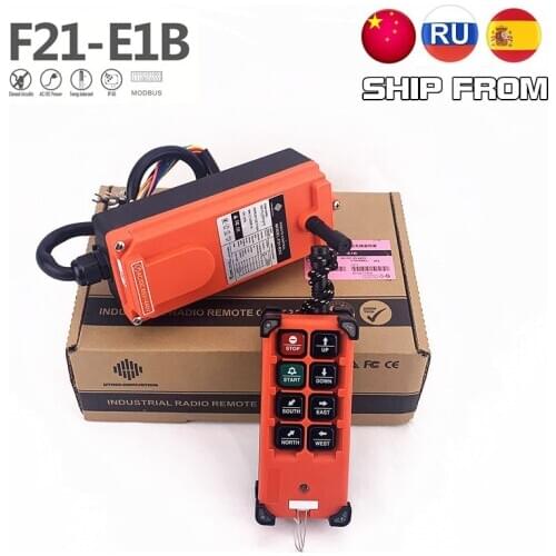 Free Shipping 220V 380V 110V 12V 24V 18-65V 65-440V Industrial Telecrane Uting Remote Controller Switch F21-E1B Hoist Crane