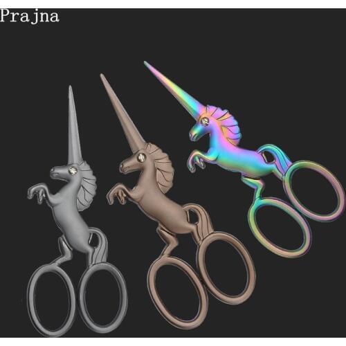 Retro Vintage Unicorn Tailor Scissors Cutting Thread Sewing Scissors For Sewing Shape Trimming Household Needlework Fabric Hair