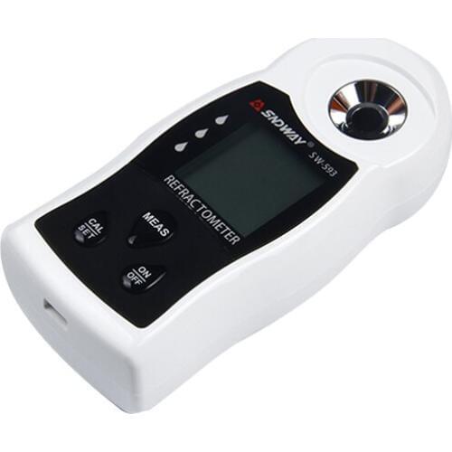 SNDWAY Professional Refractometer Sugar Brix Meter Saccharimeter LCD Display Wine Beer Drink Fruit Sugar Concentration Detector