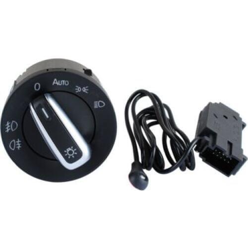 Light Sensor & Auto Euro Headlight Switch Retrofit Kit For Golf MK5 MK6 / Jetta MK5 / Tiguan 08-16 / Touran 03-15 / Passat B6 3C