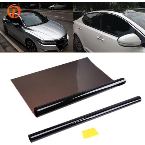 POSSBAY 50cmx600cm Black Car Window Tint Film Roll 15% VLT Auto Home Car Glass UV-proof Solar Protection Sticker