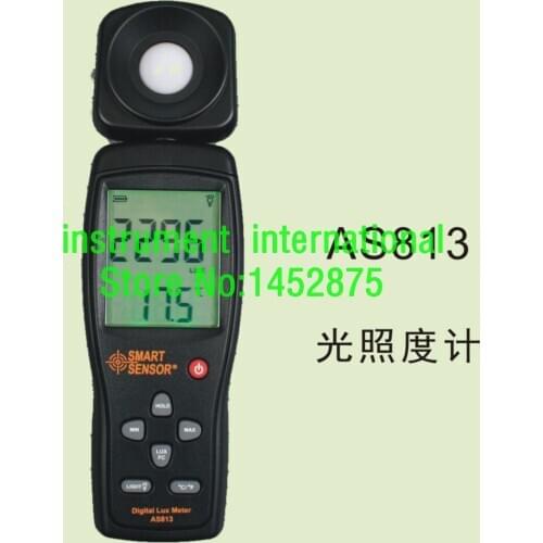 Smart Sensor AS813 Digital Light Lux Meter Tester 1~100.000lux !NEW