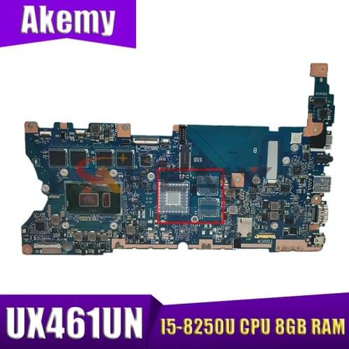 UX461UN notebook mainboard with I5-8250U CPU 8GB RAM For ASUS ZenBook UX461UN UX461U UX461F UX461FN Laotop motherboard Mainboard