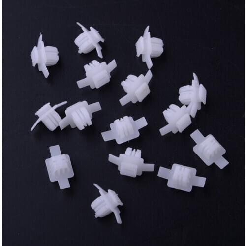 Beler 6mm 15pcs Wing Wheel Arch Trim Clips Surround Garnish 91513SMGE11 Fit for Honda Civic CRV
