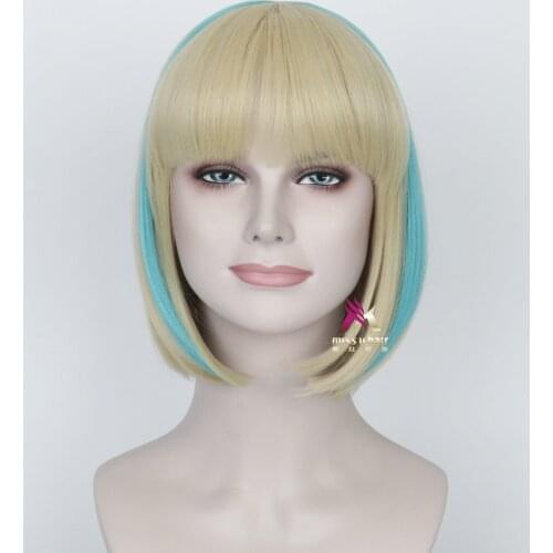 New Daily Dress Up Show Women’s Short Hair Yellow Boobs Halloween Cosplay Wig