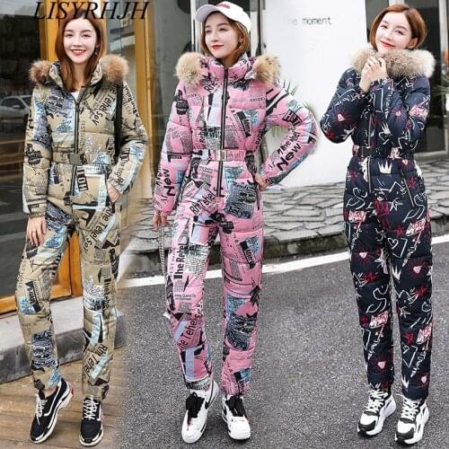 High Quality Female Winter Long Coat Hooded Jumpsuit Outwear For Women Women’s Winter Jackets with Fur collar Warm Thicken Plays