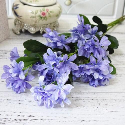 1pc Long branch violets artificial flowers home garden decoration ornaments wedding party photography props
