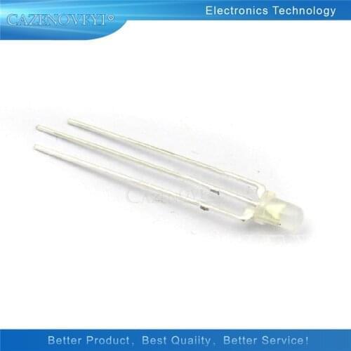 100pcs/lot LED 3mm Round Diffused Red & Green two Color Common Anode LED Diode Light Emitting Diode In Stock