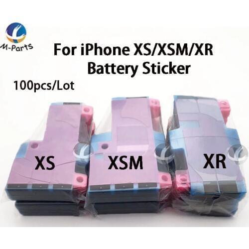 100Pcs / Lot Battery Sticker For iPhone 4 4S 5 5S 5C SE 6 6P 6S 6SP 7 7P 8 8P X XS XR XSM Plus 11 Pro Max SE2 SE 2020 Adhesive