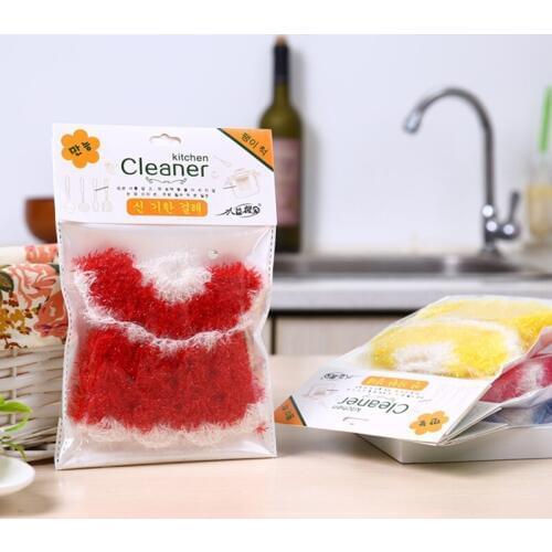 2019 Korean Kitchen Creative Tools Hand-woven Dacron Silk Acrylic Dishwash Towel