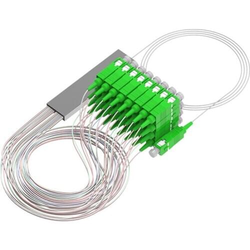 5 pcs/set 1x32 SC/APC Fiber Optic Plc Splitter Steel Tube Cable 32 Way Optical PLC Splitter 1:32 Fiber FTTH Splitter