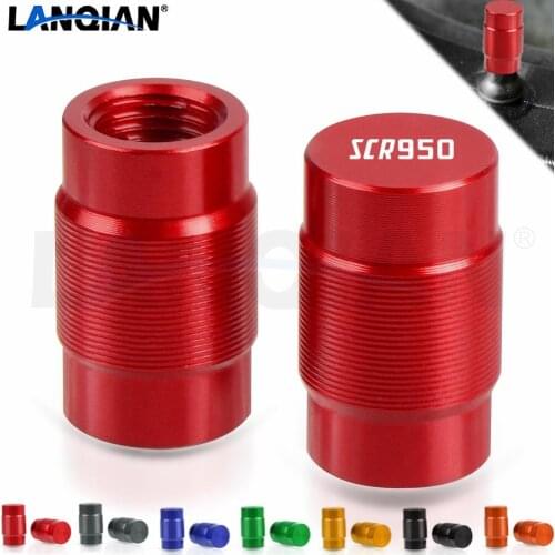 For Yamaha SCR950 Motorcycle Aluminum Wheel Tire Valve Stem Caps Airtight Covers SCR 950 SCR950 2017 2018 Accessories