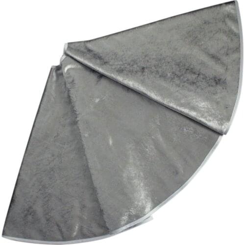 Free Shipping EXTRA Large 90cm/50" Christmas Tree Skirt Velvet Silver Tree Skirt P3046