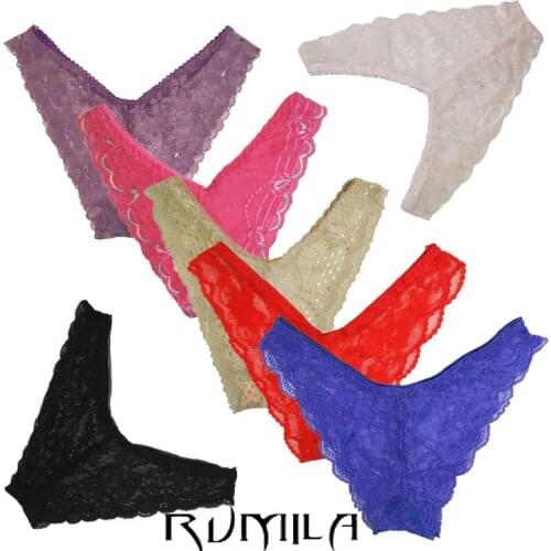 Big size XL-5XL Women lace G-Strings shorts Briefs sexy underwear ladies panties lingerie pants thong intimate wear 6pcs