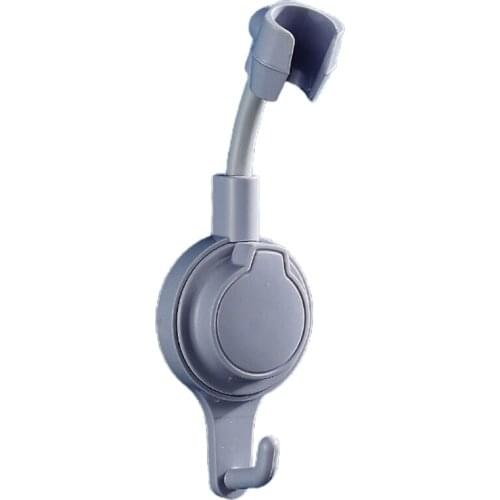 Shower Head Holder Suction Cup Handheld Showerhead Bracket 360° Universal Adjustable Height Rotatable Shower Holder W3JE