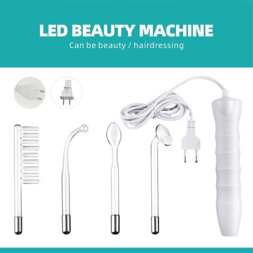 D'arsonval 4 In 1 High Frequency Electrotherapy Electrode Light Acne Wand Skin Care Spot Acne Remover Facial Spa Beauty Machine