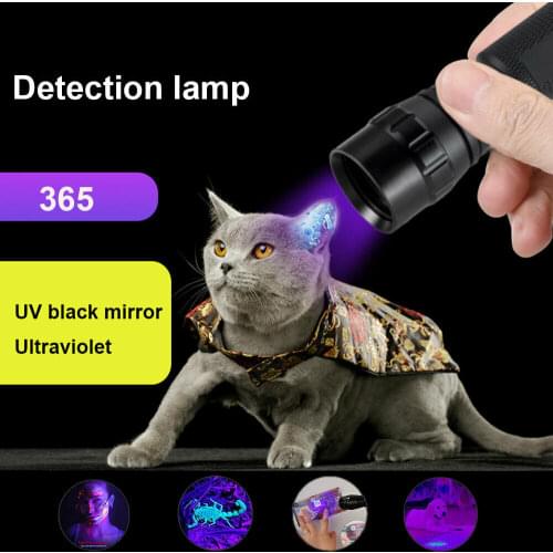 10W 365nm Ultraviolet Hunting Flashlight UV Weapon Gun Light Inspect Scout Light Hunting Marker Checker With Rifle Scope Mount