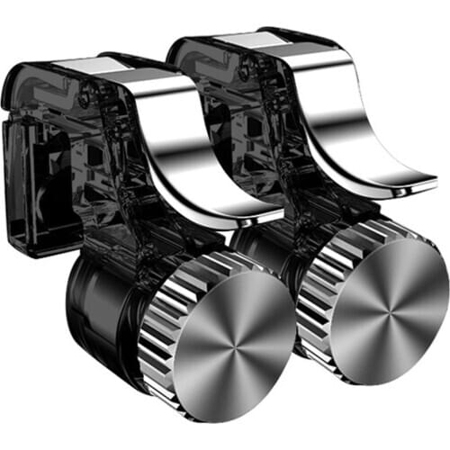 2PCS Mobile Phone Game Fire Button Smart Phone Metal Game Trigger L1 R1 Shooter for iphone Knives Out / Survival Rules / PUBG