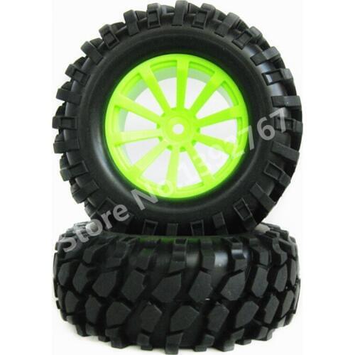 4Pcs/Set RC Wheel Rim&Tyre Tires 108mm*38mm 1/10 Scale Models Off-Road Crawler Trucks HSP HPI HIMOTO Tamiya TRX Kyosho