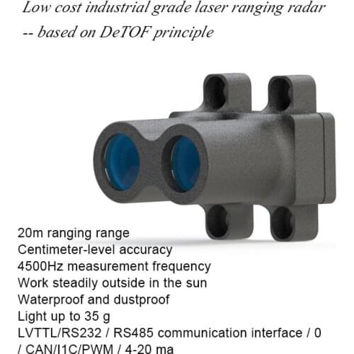 LP20 20m Pulse TOF Laser Ranging Radar Sensor Module Outdoor Drone Traffic Material Level Meter