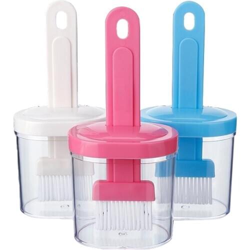 New Arrival Pancake Barbecue Brush Food Grade Silicone Brush Oil Brush Oiler Together BBQ Oil Brush Kitchen Accessories